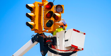 Intersection street lights