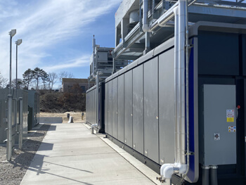 Exterior view of commercial electrical equipment